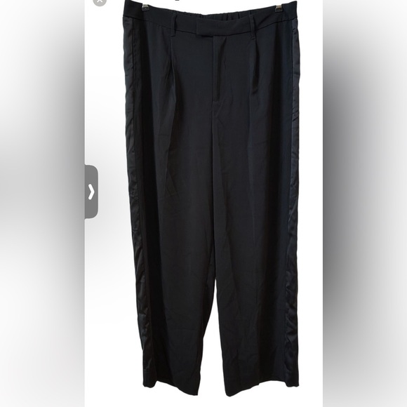 a new day Pants - A New Day Black Dress Pants Tuxedo Stripe Business Office Chic Classy NWT